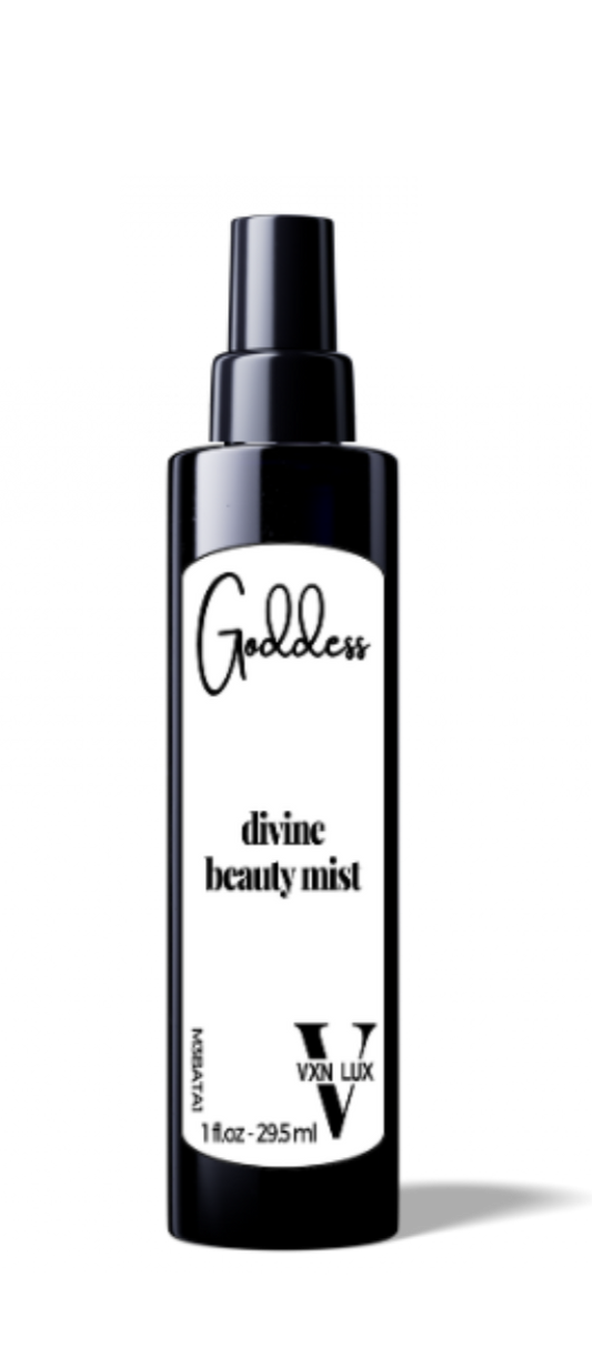 VXN LUX Goddess – Divine Beauty Mist – Hydrating and Soothing Face Mist with Bakuchi, Kakadu Plum, and Hyaluronic Acid | 30ml | Vegan & Cruelty-Free