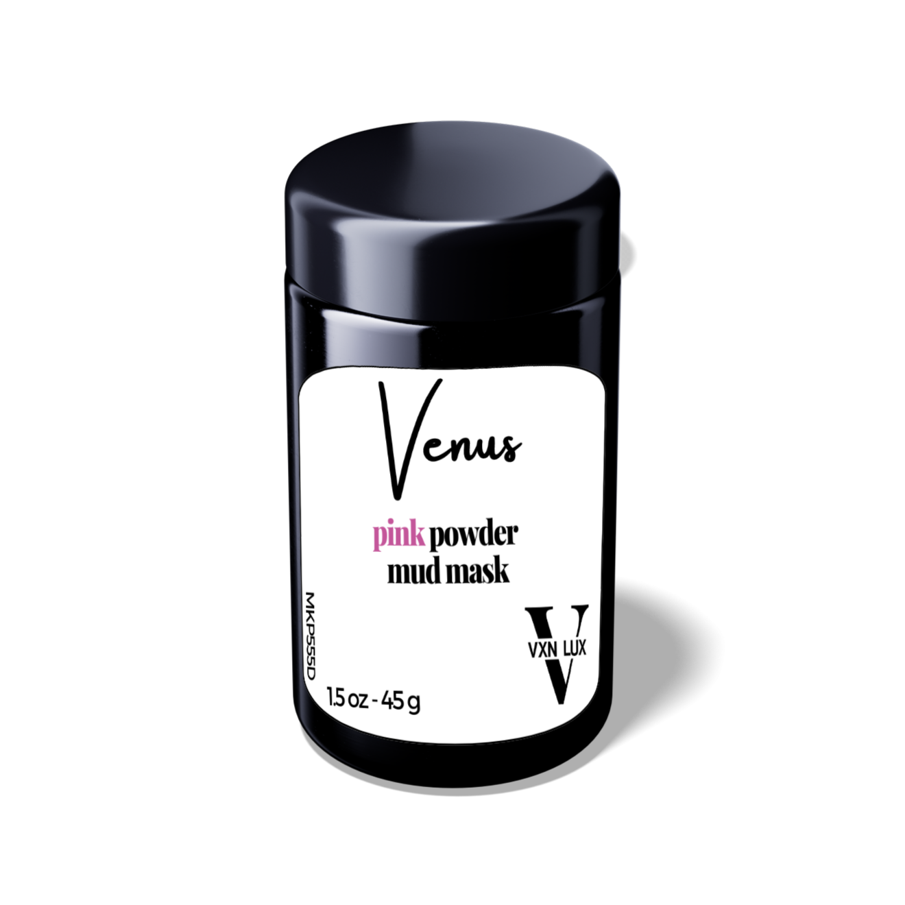 VXN LUX Venus – Pink Powder Mud Mask – Hydrating and Brightening Clay Mask with French Pink Clay and Mangosteen Extract | 100ml | Vegan & Cruelty-Free